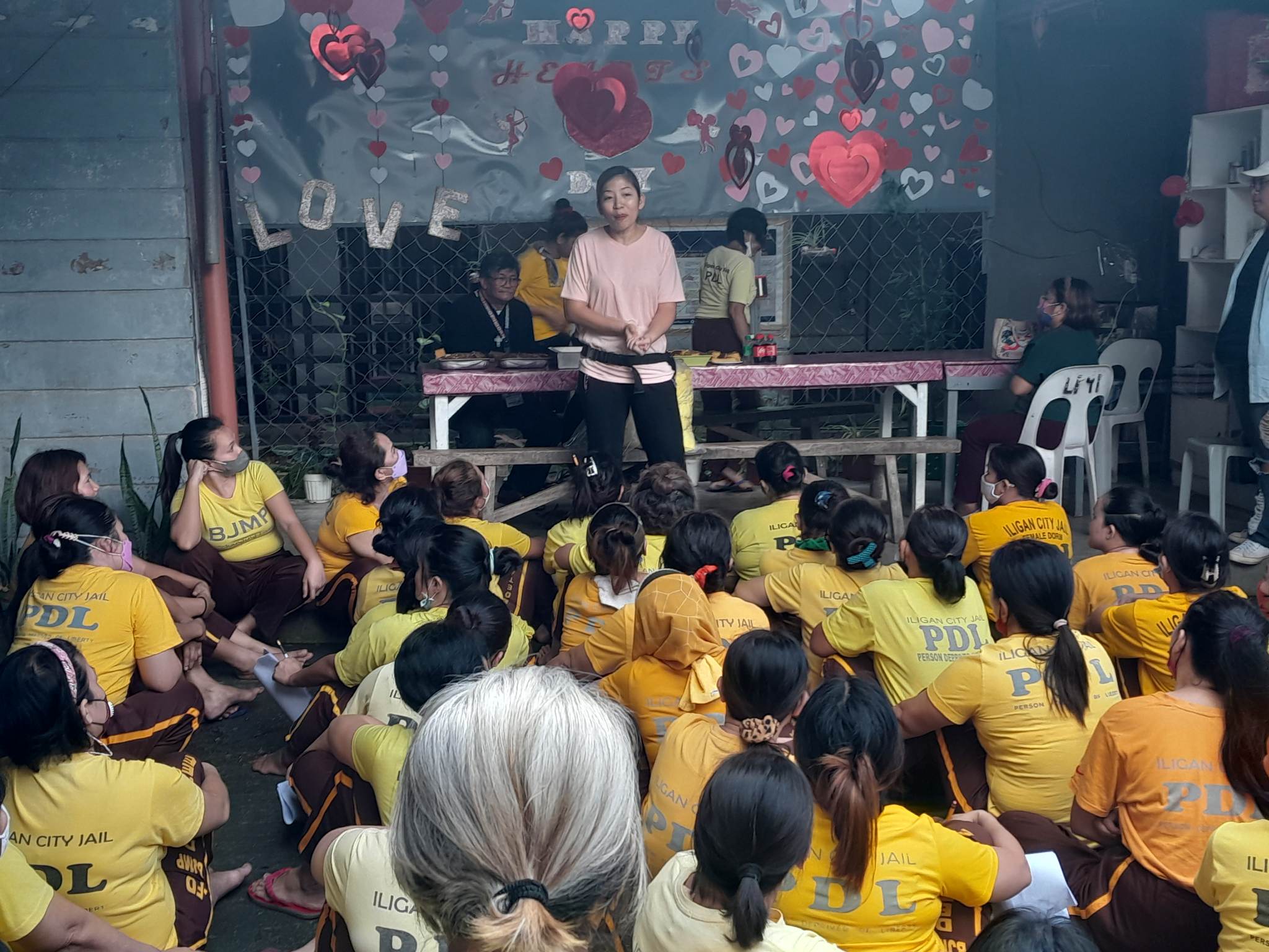 Preaching inside jail