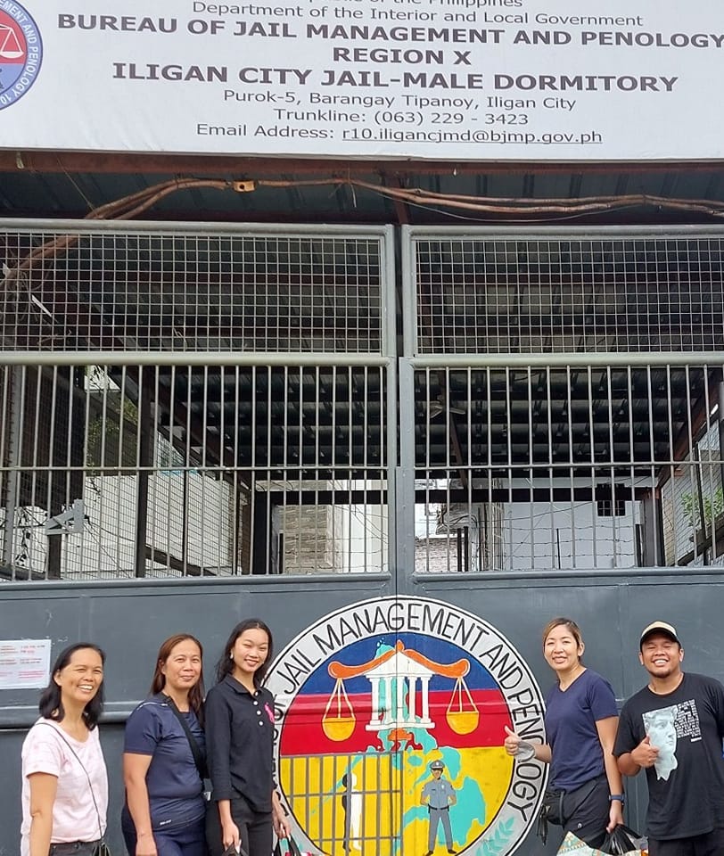 Inside jail