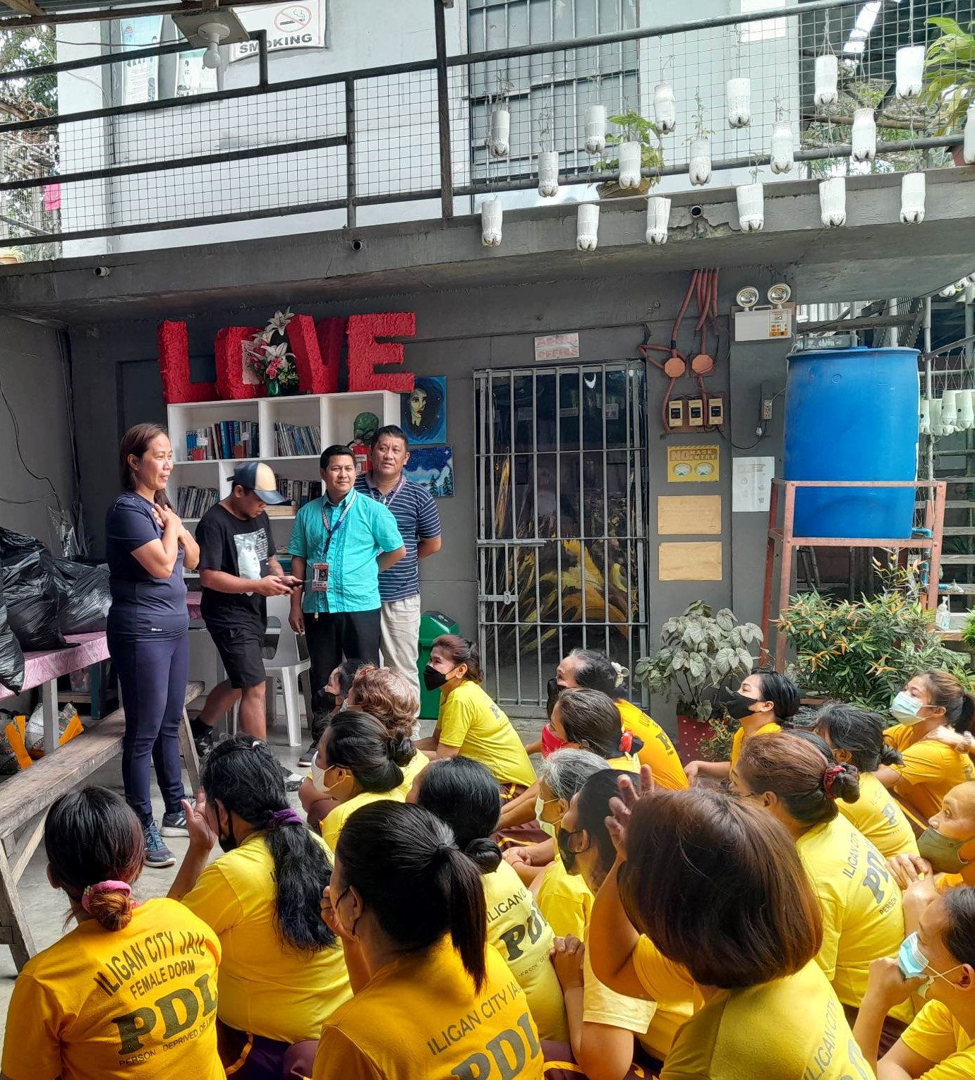 In jail gathering